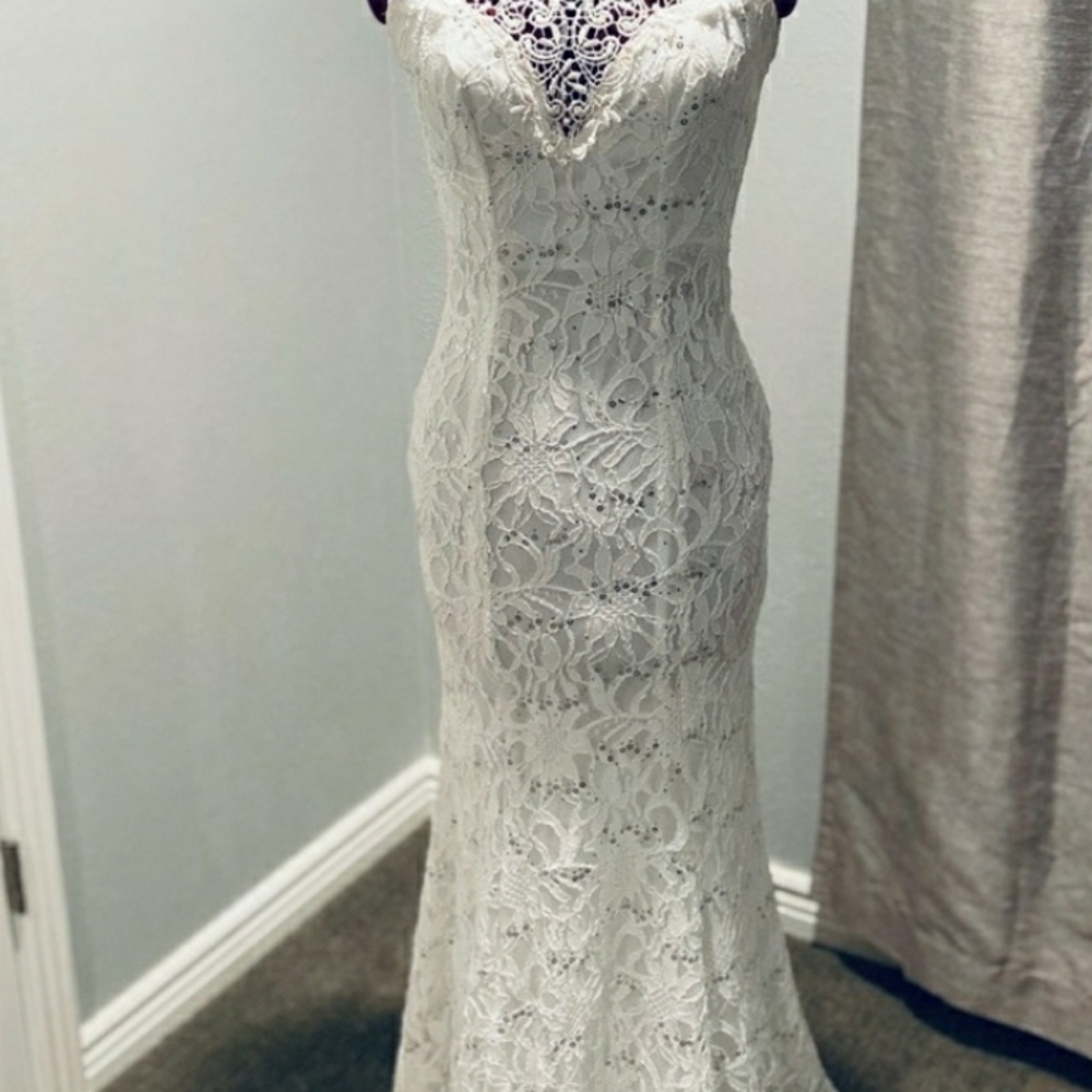 LACE PROM/BRIDAL DRESS - Picture 10 of 12
